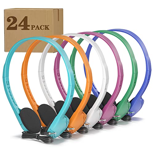 Casques jetables classe Keewonda lot de 24 pour écoles et enfants