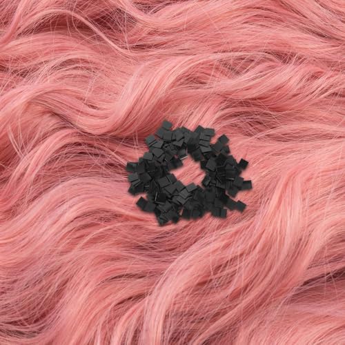 Parches adhesivos para extensiones de cabello negro y resistente Beaupretty 5