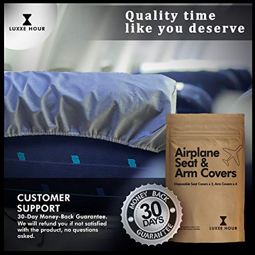 image for A-BOO-BOO BEAR 2 Airplane Seat Covers & 4 Armrest Covers, Travel Essen