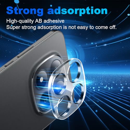 Lemxiee Cristal Templado para Xiaomi Redmi Note 15 Pro 5G Protector Camara [3 pieza] HD vidrio templado Protector pantalla Camara - imagen 8