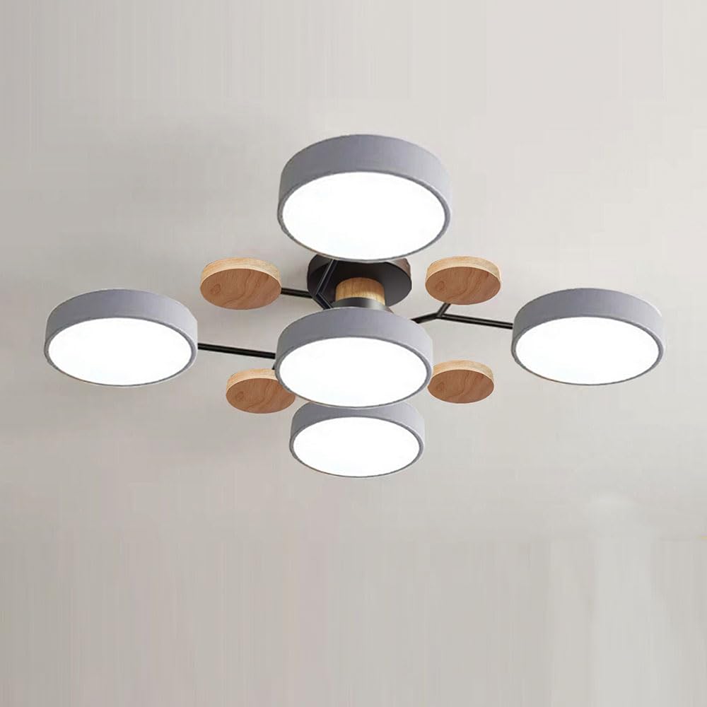 Éclairage de plafond intérieur LED 60W avec le plafonnier moderne 5 lumières