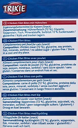 TRIXIE Snack PREMIO Chicken Filet Bites, Light, 50 g, Gato