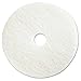 Genuine Joe Polishing Floor Pad - 18 Diameter - 5/carton - Resin, Fiber - White