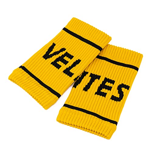 Velites I Flexible Fabric Wrist Band I Provides Support and Security for Your Workouts I Better Grip on Bar I Protect Sensitive Skin and get I One Size fits all (Mustard) - Image 2