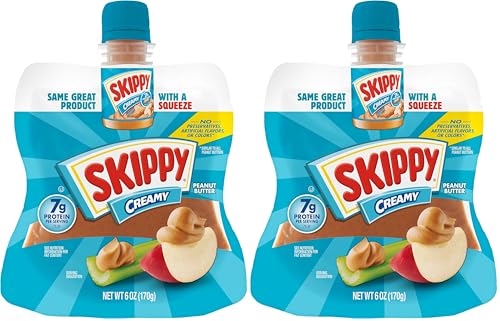 Image of Skippy Squeeze Creamy Peanut Butter 6oz (Pack of 2)