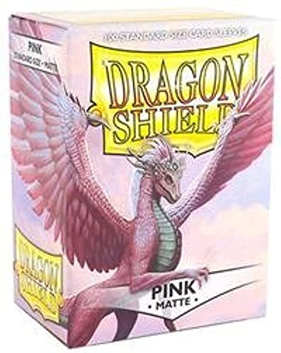 Protège-cartes Dragon Shield Matte Pink 100 Standard pour tournois Magic