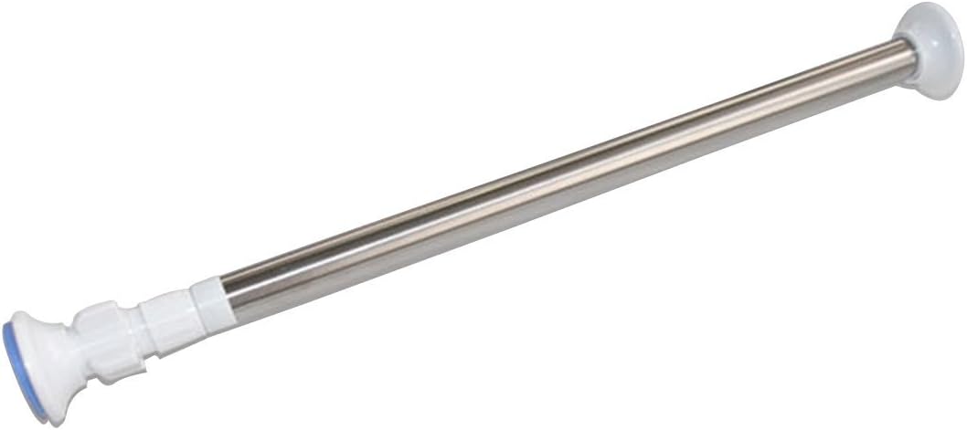 Sikaiqi 304 Stainless Steel Shower Curtain Hanging Tension Rod Adjustable Retractable Bathroom Door Window Wardrobe Tension Pole Hardware 110-200CM / 43-78 Inch