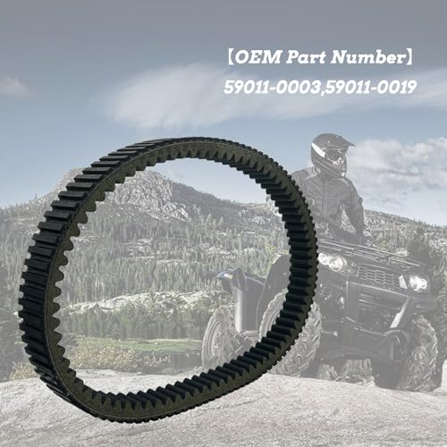 Image of Drive Belt 59011-0003 Compatible with Kawasaki Brute Force 650 750 KRF750 Prairie 360 Kawasaki Teryx 750 59011-0019