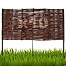 Produktbild Floranica 10 Stück Beetbegrenzung aus Weide 40 cm x 100 cm Rasenkante aus Weidengeflecht Beeteinfassung Rasenkante Beetzaun Weidenzaun Palisade Abtrennung von Blumenbeetwegen Gartenbeeten