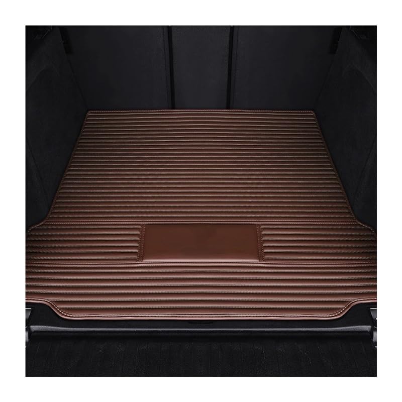Tapis de bagages arrière noir en PU pour coffre de voiture modèle X avec boîte de rangement