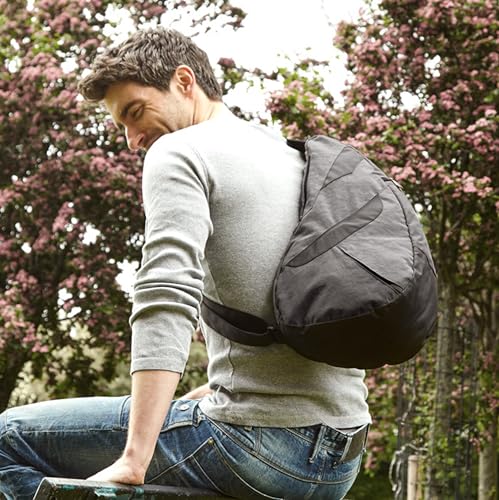 AmeriBag 17" Crossbody Sling Traveler Healthy Back Bag (Stormy Grey)2