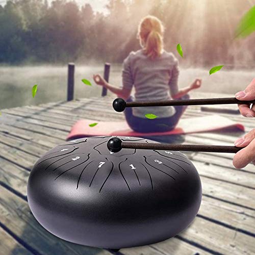 Tambor de lengua de acero 6 pulgadas 8 tonos con baquetas y mochila miniatura 3