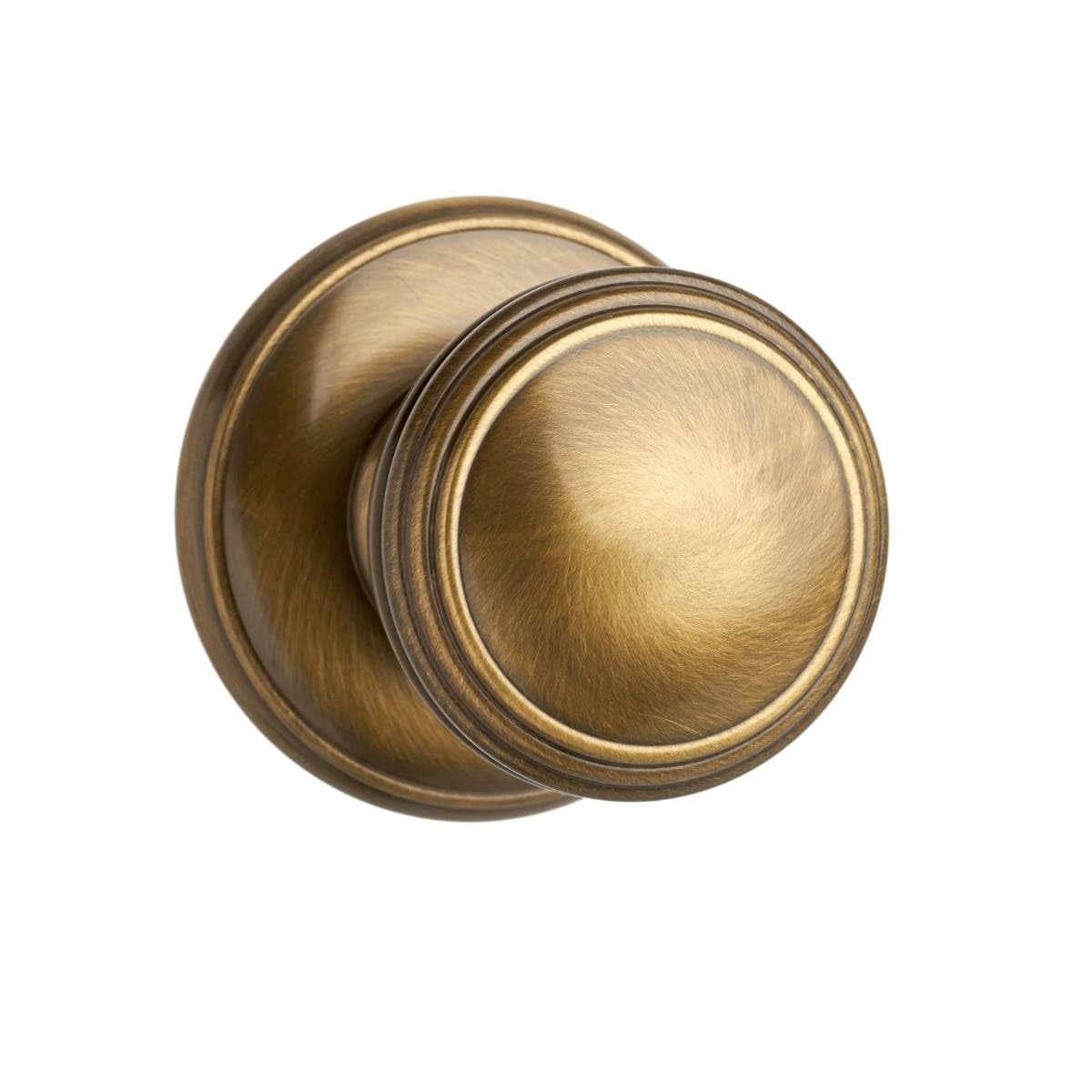 Designer Levers Manor Mortice Door Knob, Antique Brass