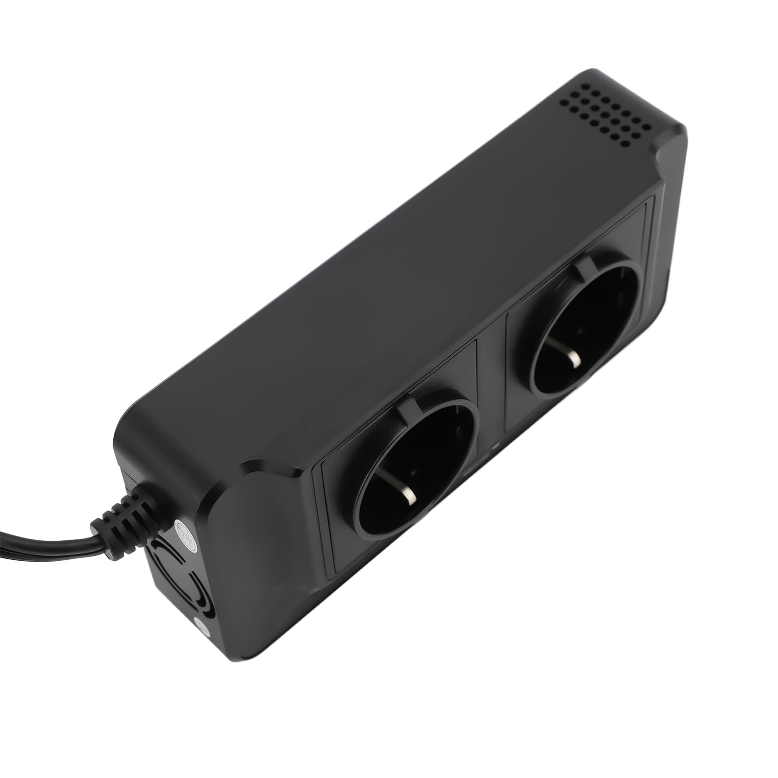Convertidor de Corriente para Coche de 200W, Inversor Portátil con 4 Salidas Dobles de Puertos USB, Entrada DC12v (220V Enchufe de la UE)