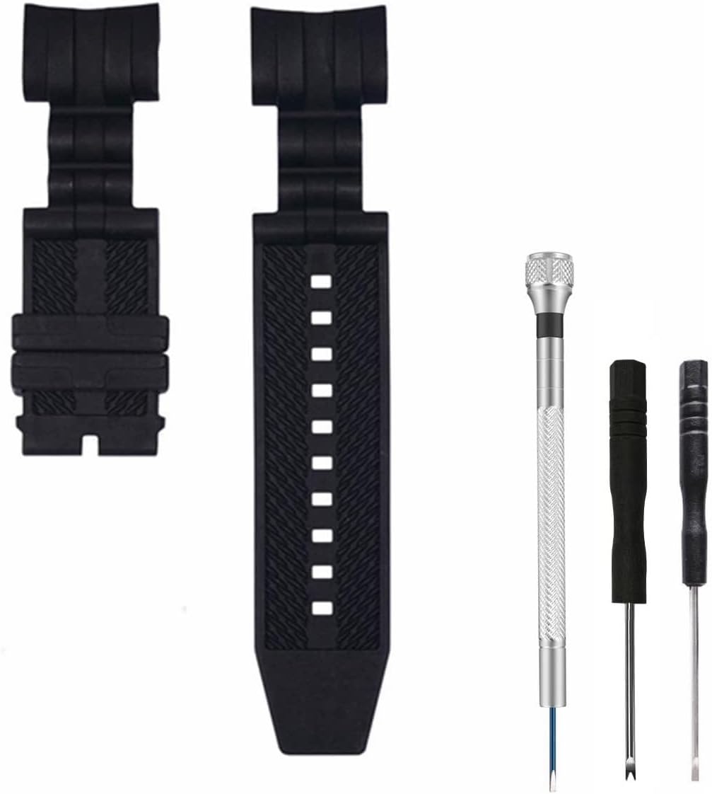 for Invicta Reserve Jason Taylor Bolt Zeus Watch Replacement Rubber Silicone Band/Strap - Black Invicta Watch Strap
