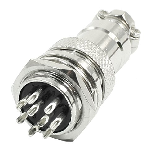 Conector aviación macho Aexit 9 pines resistente agua miniatura 1
