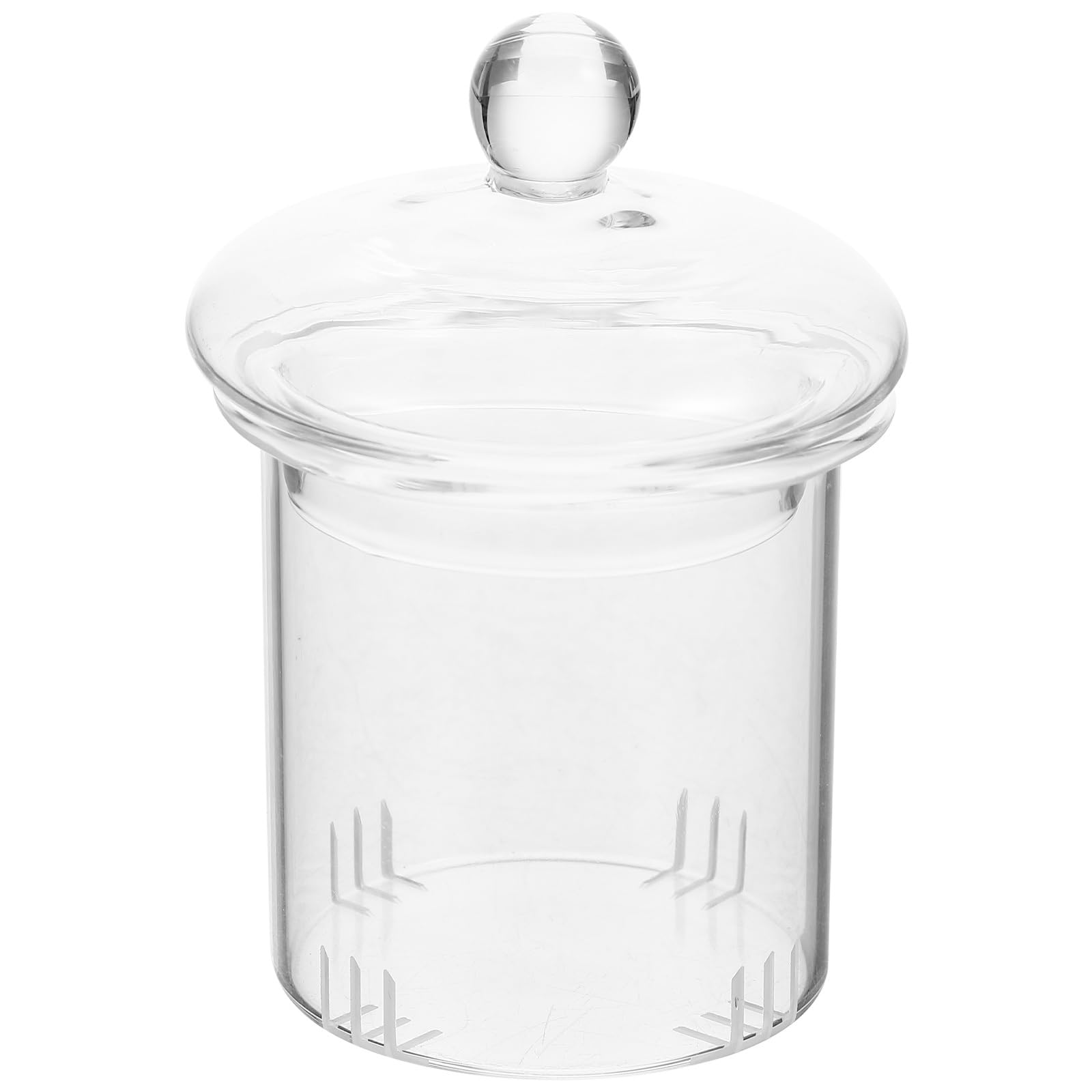 Cabilock Coffee Filters Glass Teapot Strainer 1 Set of Loose Tea Steeper Detachable Tea Strainer Transparent Tea Filter Glass Tea Infuser Teapot Lid Replacement Loose Tea Infuser