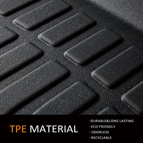 Binmotor All Weather Custom Floor Mats For Acura Mdx 2024 2023 2022, 1St & 2Nd & 3Rd Row Full Set Car Mats Tpe, Heavy Duty Car Floor Liners Guard Black Automotive Accessories #TOP1