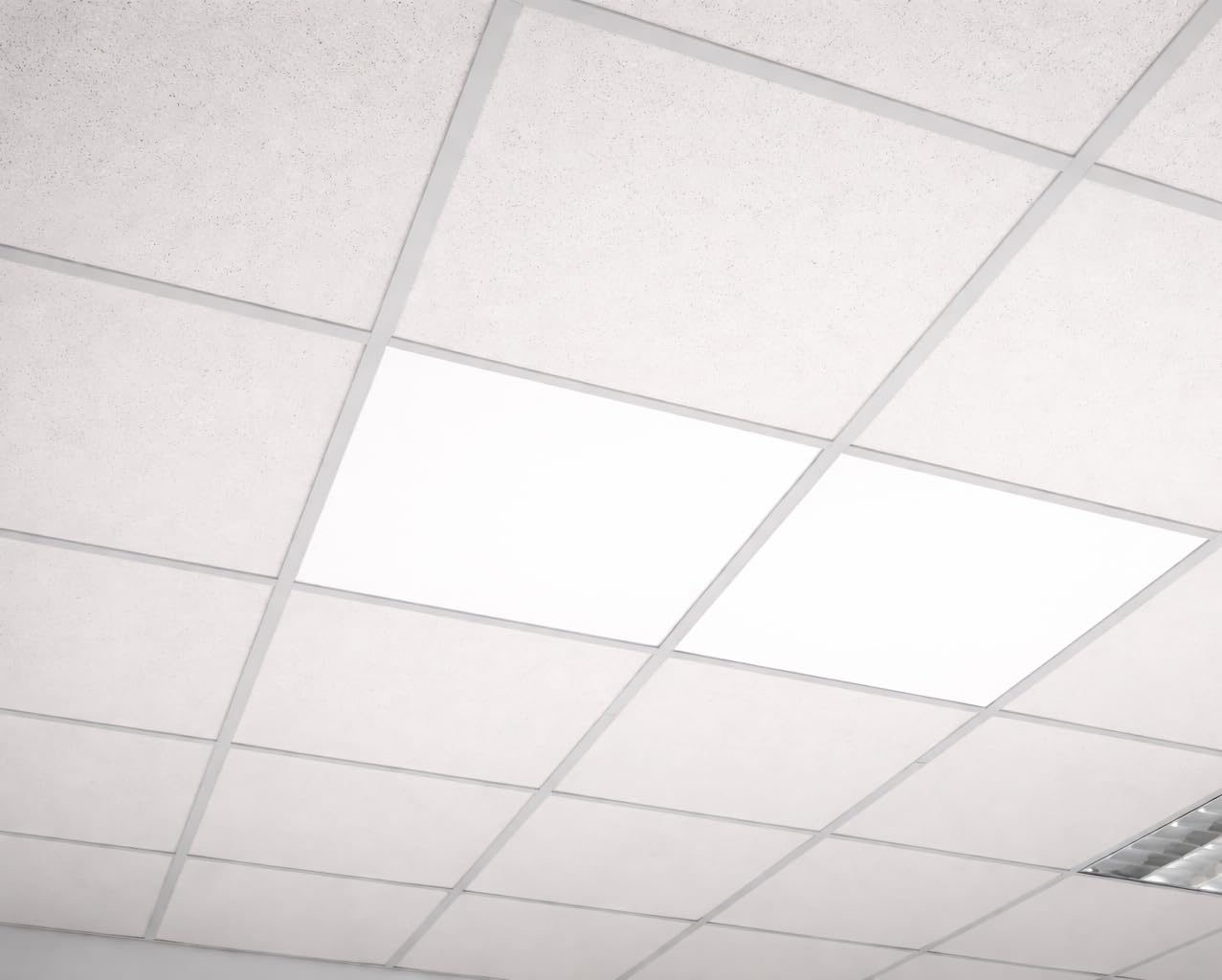 heatness® Infrarot Rasterdeckenheizung 62×62 cm | Heizpanel für Odenwald Rasterdecke 625×625 mm, ideal für Büro, Praxis und Gewerbe, geräuschlos und energieeffizient.