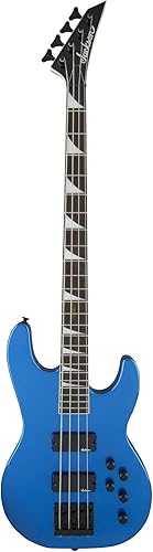 Jackson JS Series Concert Bass JS3, diapasón de amaranto azul metálico