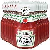 HEINZ Ketchup Single Serve Roomservice Jar, 2.25 oz. Container (Pack of 60)