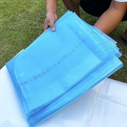 Telo in polietilene trasparente resistente per serre, tunnel e agricoltura, copertura in plastica resistente per pittura e protezione dalla polvere