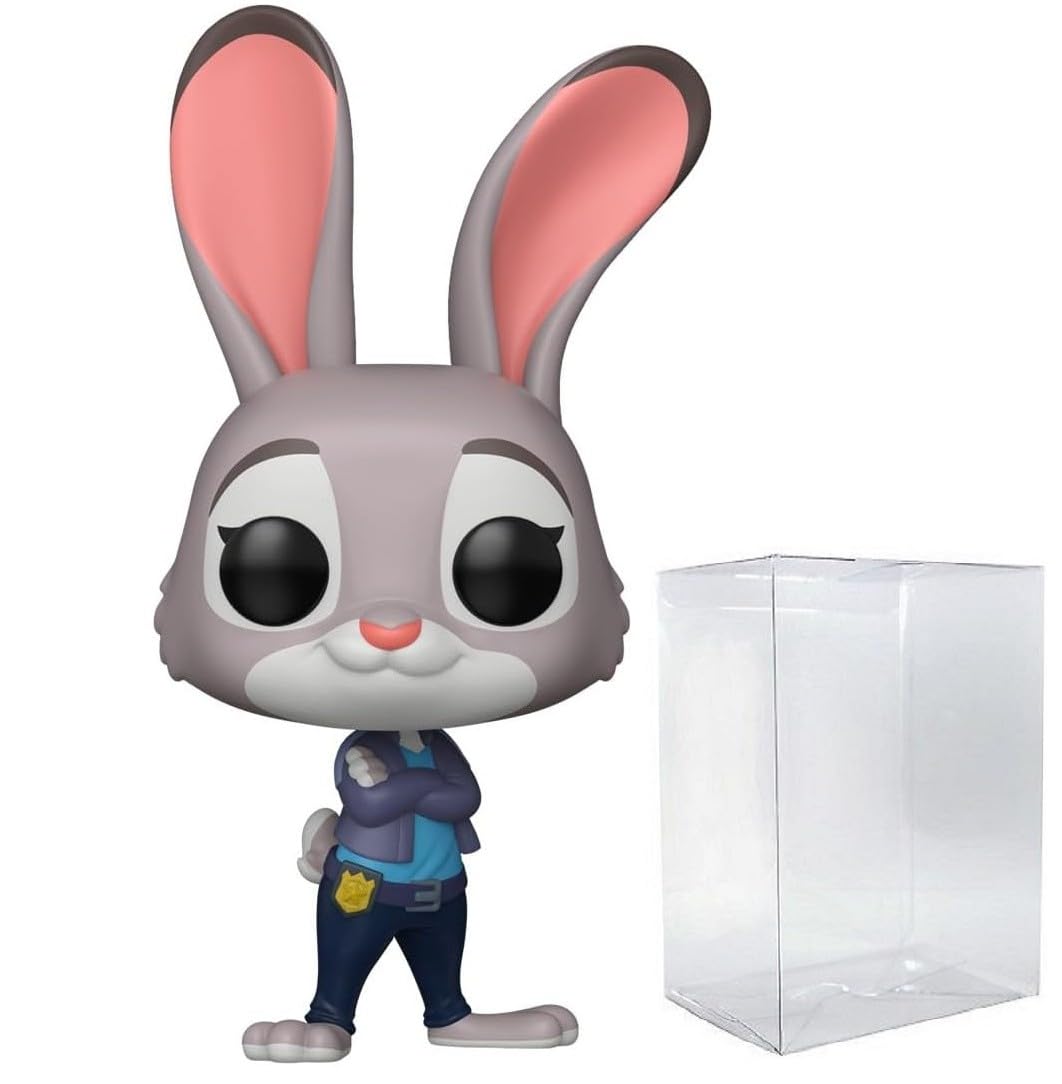 POP Disney: Zootopia 2 - Judy Hopps Funko Vinyl Figure (Bundled with Compatible Box Protector Case), Multicolor, 3.75 inches