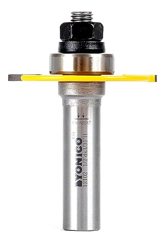 YONICO Broca de fresadora ranuradora 12102 vástago de 332 pulgadas y 12 pulgadas