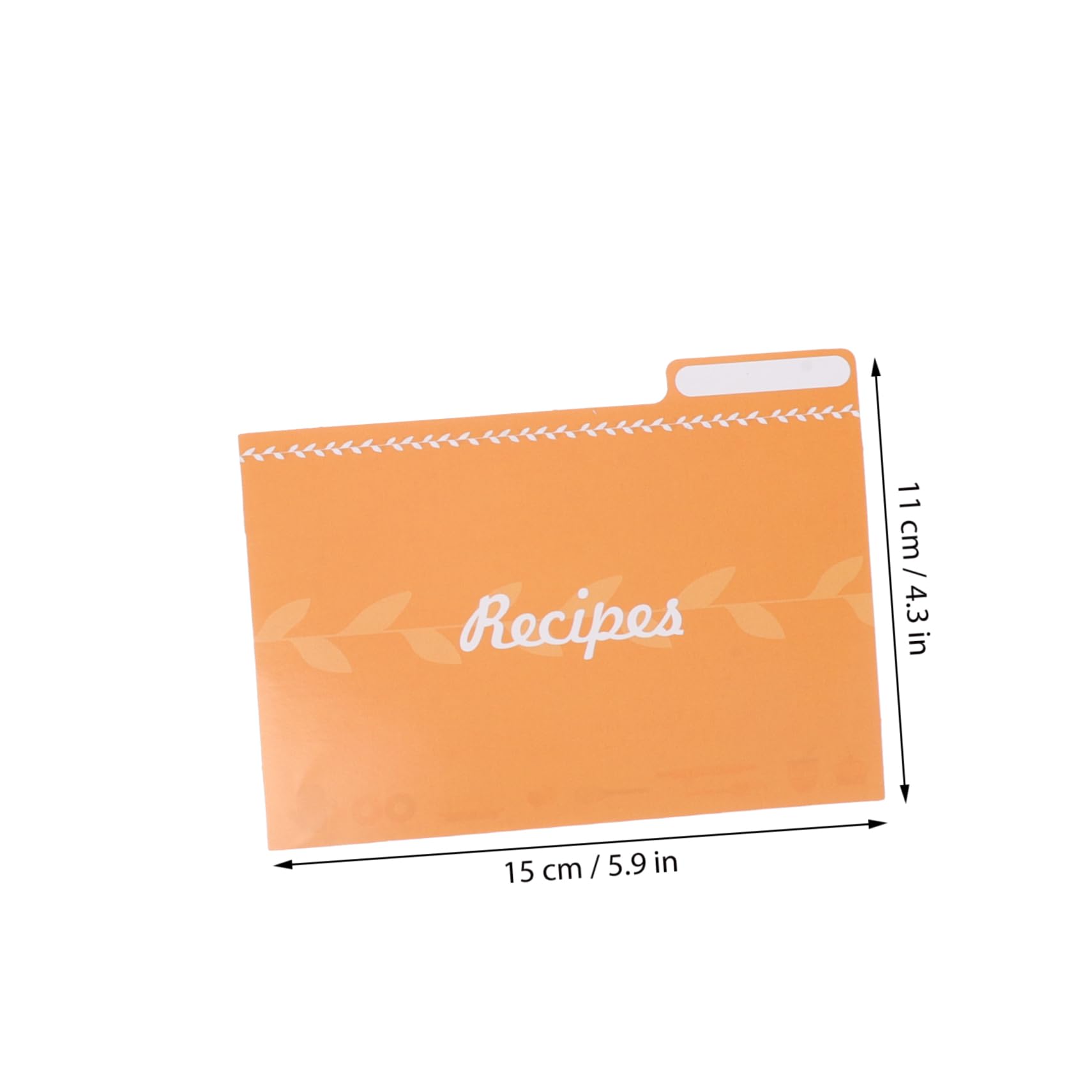 GRIRIW Set of 12 Decorative Recipe Card Dividers for Kitchen Organization Paper Recipe Sheet Holder