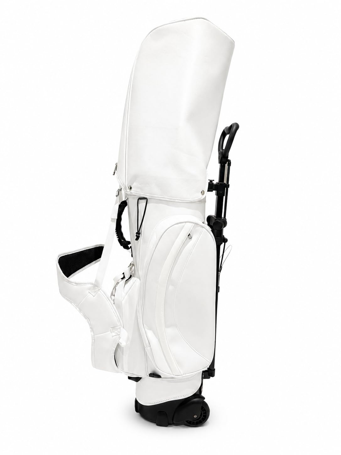 Golf Hybrid Tasche mit integriertem Trolley (Weiß)