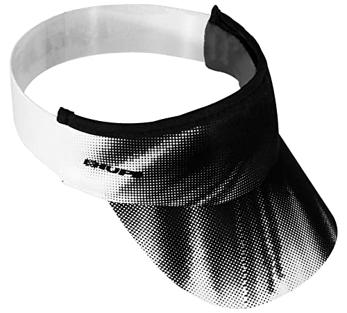 Viseira para Corrida Hupi Tuna Branco e Preto, Cor: Branco