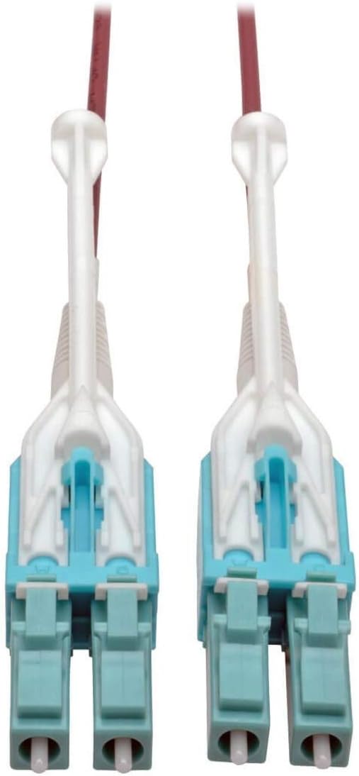 Tripp Lite 3M 10Gb Duplex Multimode Fiber Optic Patch Cable 50/125 OM4 LC/LC LSZH Magenta Push Pull Tabs (N821-03M-MG-T)