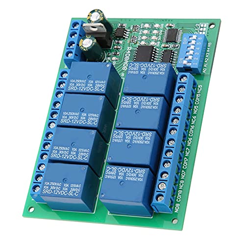 Placa de expansión de relé de 8 canales con modos de control industrial