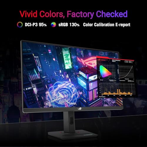 Image of ASUS ROG Strix 27 inch 4K HDR Gaming Monitor - UHD (3840 x 2160), 160Hz, 1ms, Fast IPS, 130% sRGB, ELMB, G-Sync Compatible, AI Gaming, DisplayPort & HDMI & USB-C, Height /Tilt /Pivot /Swivel, VESA, Black