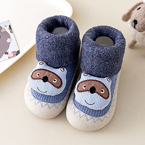Slides Shoes Toddlers Infant Toddle Footwear Winter Toddler Shoes Soft Bottom Indoor Non Slip Warm Cartoon Animal Floor Socks Shoes Infant Slipper Boy2