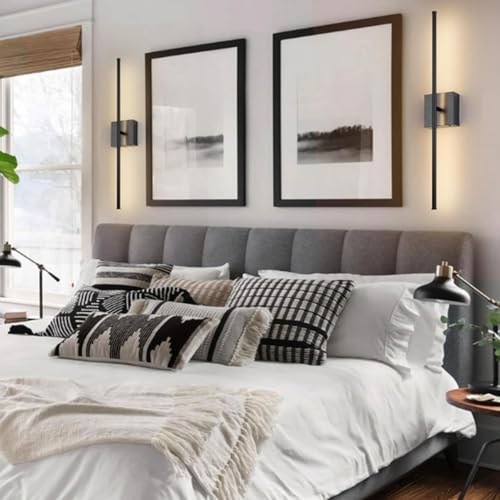 Aplique de pared de aluminio negro de diseño moderno con luz regulable y giro 7