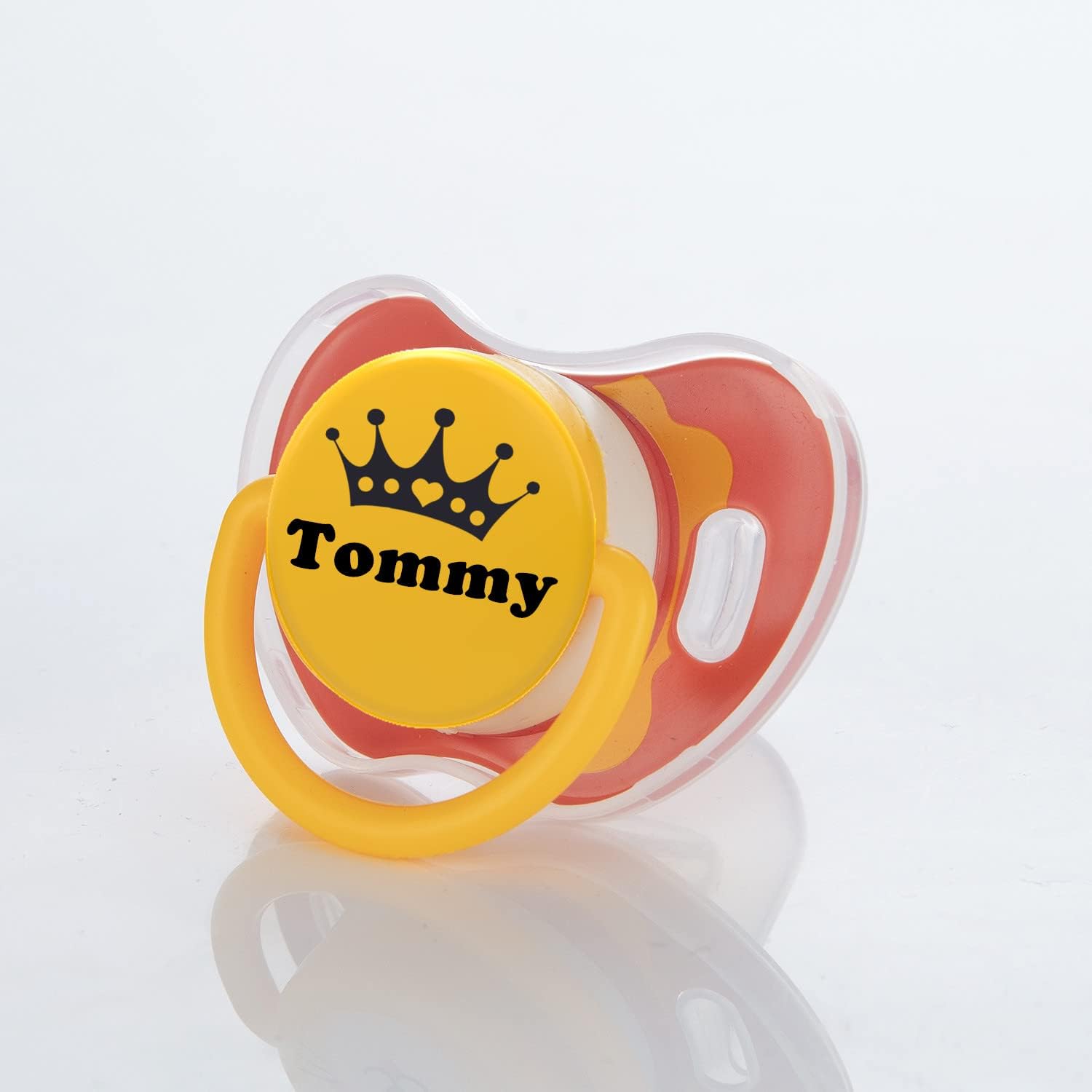 Lovely Custom Baby Detachable Pacifiers Personalized with Name Bring Replacement Nipple (2 Pcs) Includes 6 Different Sized Silicone Teat for Boy and Girl Baby Shower Gift (Color 6)
