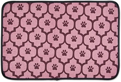 Bone Dry CAMZ36740 Microfiber Pet Mat 12" x 18", Small, Lattice Cranberry