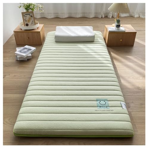 Piso Japonés Nuevo Colchón Futón, Plegable Roll Up Colchón Tailandés Masaje Colchones De La Cama Tatami Piso Colchoneta para Dormir Colchón para El Piso (Color : A, Size : 80X190cm)