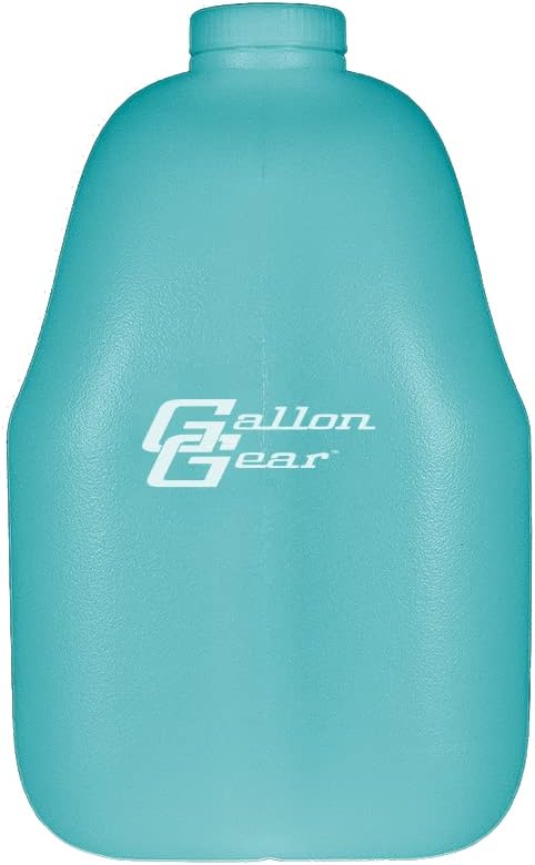 1 GALLON LARGE WATER BOTTLE | BPA-FREE PLASTIC | REUSABLE WATER JUG | HYDRATION WATER BOTTLE FOR MEN & WOMEN | GYM, SPORTS, TRAINING & FITNESS (AQUA)
