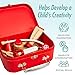 Dragon Drew Wooden Doctor Kit for Kids, Pretend Doctor Kit for Kids, Medical Kit for Toddler, Pretend and Play Tools (10 PC Set)