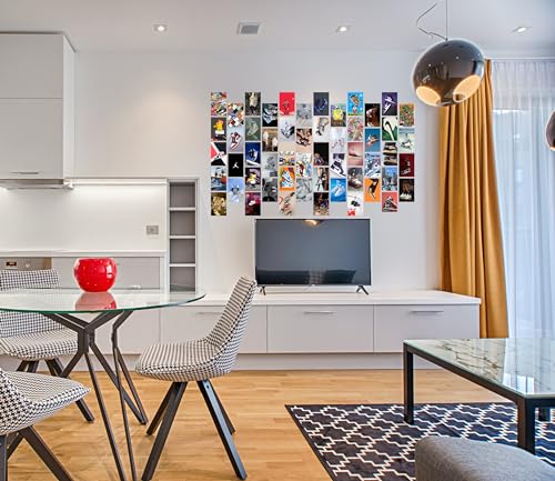 Image of Pack of 54 Sneakerhead Aesthetic Wall Collage Kit Posters - 4 x 6 Inches Posters for Wall Decoration - Wall Art For Bedroom, Office, Living room, Dorm room - 1 Tissue Tape