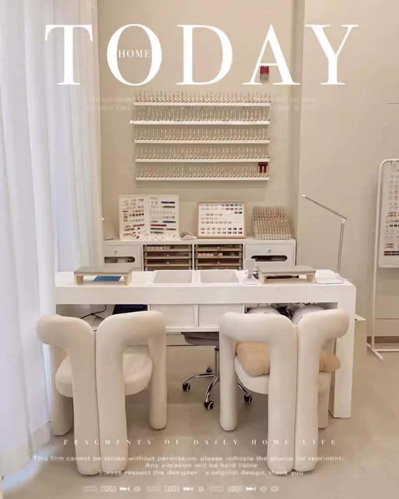 Stół do manicure do salonu paznokci, białe biurko do przechowywania paznokci z szufladami, profesjonalne meble i wyposażenie stacji kosmetycznej, biurko do makijażu, 120 cm