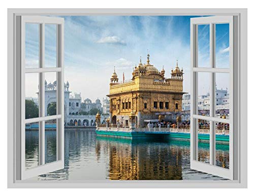 Stukk Golden Temple Amritsar India Window Poster Wall Sticker Vinyl Decal Decor