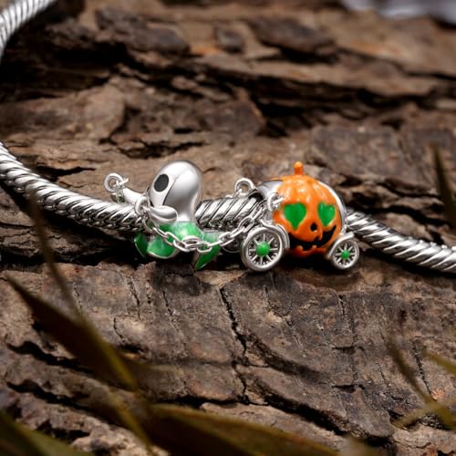Image of GNOCE Halloween Charm Bracelet Fit Pandora Beads for Women Gift