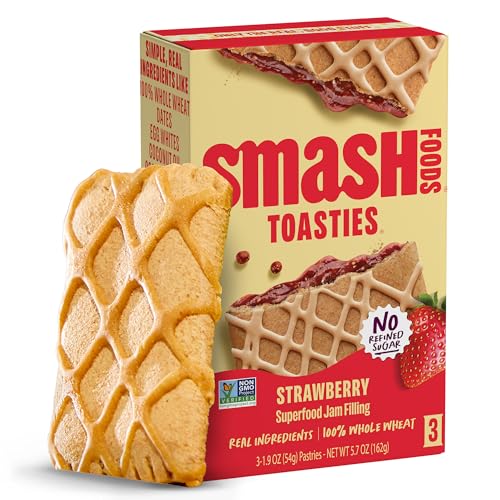 Smash Foods, Smash Toasties Strawberry, 5.7 Ounce