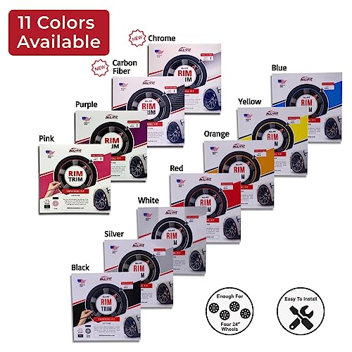 All-Fit Rim Trim Wheel Protection Strips For Curb Rash Prevention – Universal Fit (Black) #TOP3