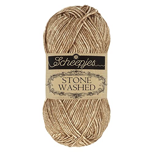 Image of Scheepjes Stone Washed Yarn, 50 g Skein - 804 Boulder Opal, Cotton /Acrylic Blend