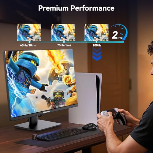 Image of 27 Inch Computer Monitor, QHD 2K 100Hz IPS Gaming Monitor, Frameless Eye Care PC Office Monitor with HDMI /USB C /DP, FreeSync, VESA, Tilt Adjustable