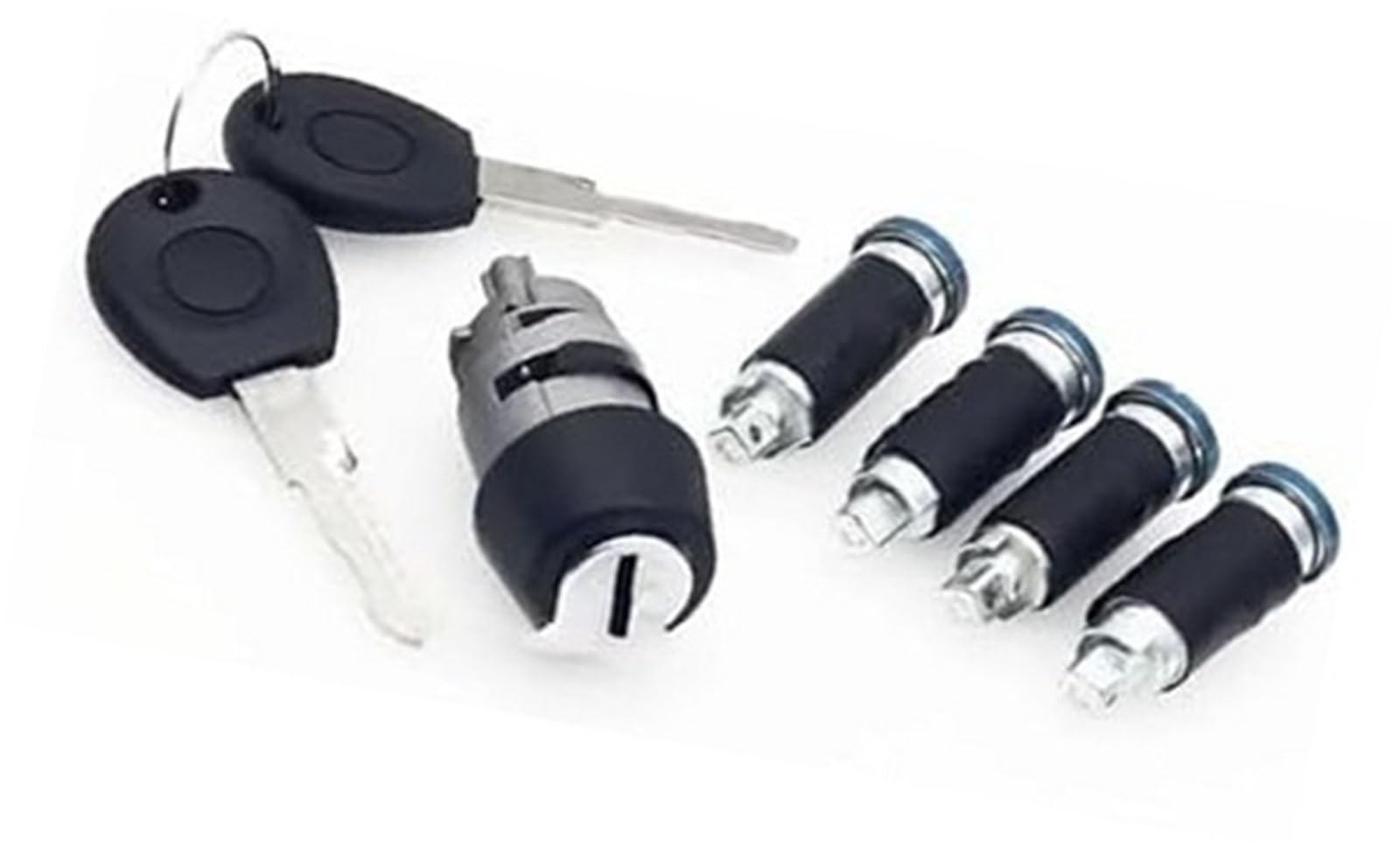 Szwaldaper One Color Auto Door Lock Latch Tailgate Lock, For Vw, For Caravelle T4 1990-2003, For Transporter Ignition Switch And Door Barrel Set 2 Keys 701837205 / 357905855B